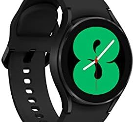 SAMSUNG Galaxy Watch 4 40mm Smartwatch with ECG Monitor Tracker for Health, Fitness, Running, Sleep Cycles, GPS Fall Detection, Bluetooth, US Version, SM-R860NZKAXAA, Black